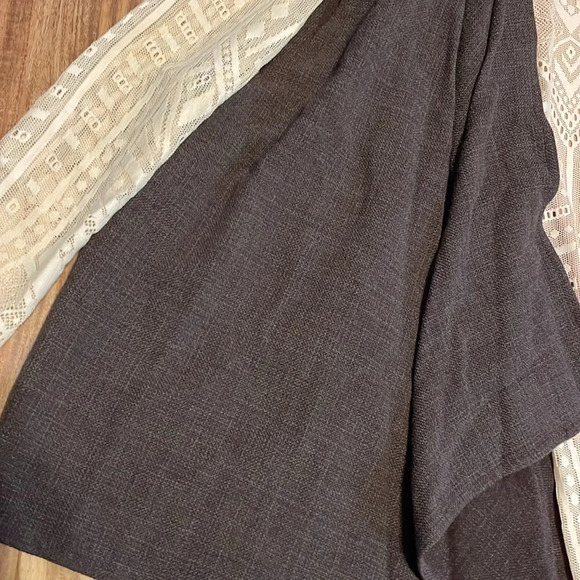 Eskandar women’s medium vest fly away wool solid basic neutral grey green - Picture 3 of 8